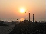 Sunset  Morjim beach