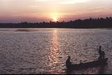 Sunset. Back waters